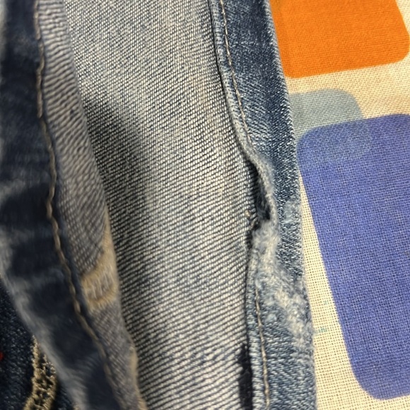 REBA Women's Embellished Stretch Mid Rise Denim Blue Jeans Size 16 - Picture 6 of 10